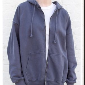 Brandy Melville Christy Hoodie Dusty Blue
